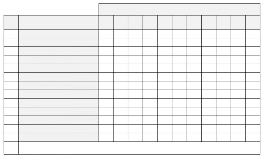 Get Organized with Free Blank Printable Charts — PrintablePad Charts