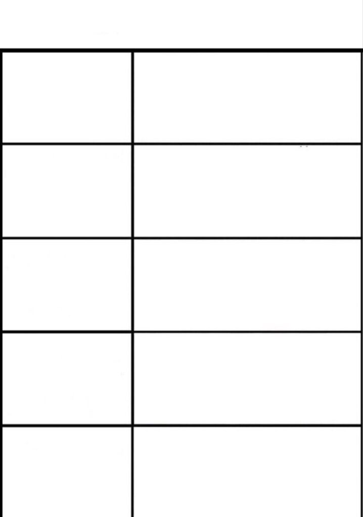 Images Of Blank Table Chart - Blank Data Charts - 10 Free PDF Printables | Printablee | Table ...