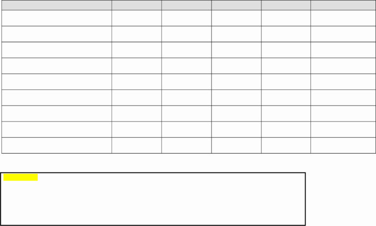 Imagine Of A Blank Table Chart Template - Blank Table Chart - Sample Template