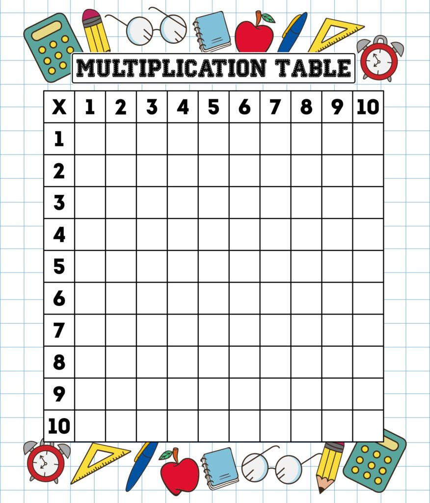 Multiplay Tabl E All Wmpty Worksheet - Mastering Multiplication with Blank Printable Multiplication Tables ...