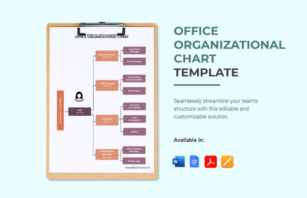 Organizational Chart Template For Word Organizational Chart Template For Word