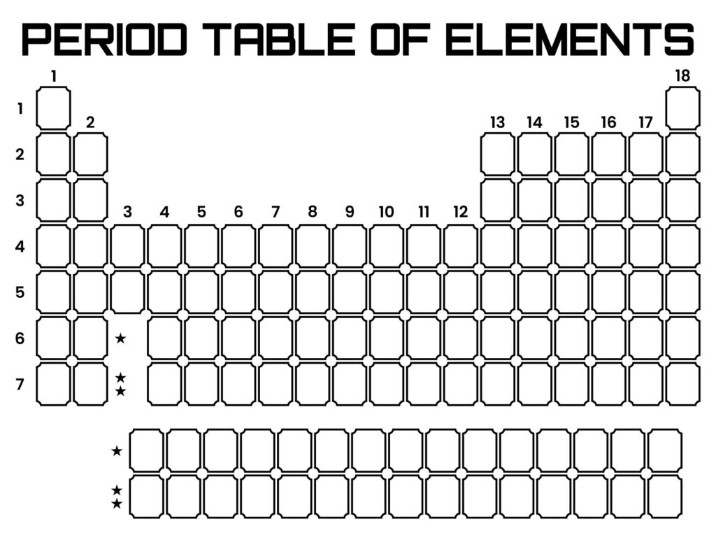 Periodic Table Blank Template – 10 Free PDF Printables | Printablee Periodic Table Blank Template - 10 Free PDF Printables | Printablee