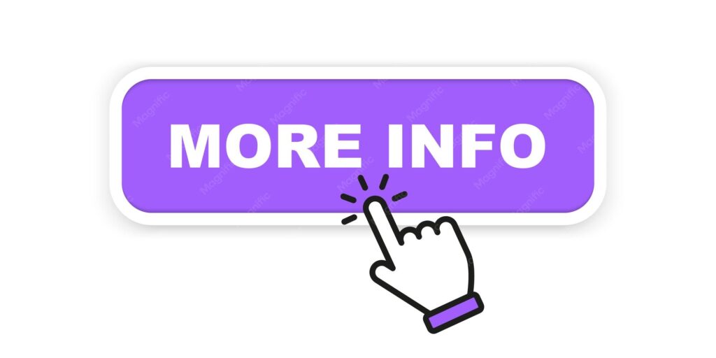 Premium Vector | More info button more info button with cursor button ...