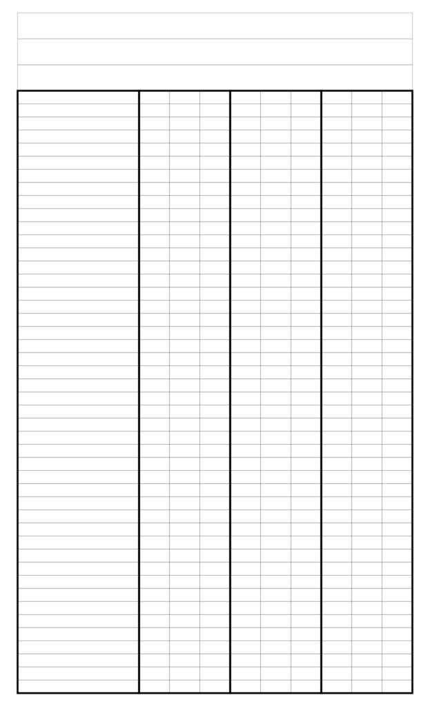Printable Column Chart - Printable Free Templates
