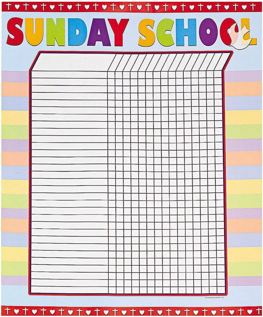 Printable Sunday School Attendance Chart - Printables Templates Free